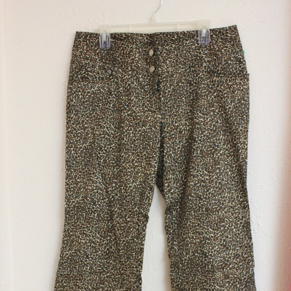 #524 Yansi Fugel Animal Print Pants Size 14